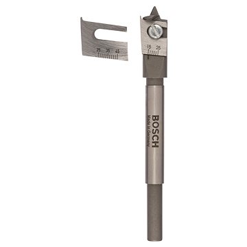 

BOSCH Stavitelný plochý frézovací vrták, šestihranný 15 - 45 mm, 120 mm 2.608.596.333
