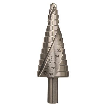 

BOSCH Stupňovitý vrták HSS 6 - 30 mm, 10,0 mm, 93,5 mm 2.608.597.520