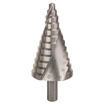 

BOSCH Stupňovitý vrták HSS 6 - 39 mm, 10,0 mm, 93,5 mm 2.608.597.521