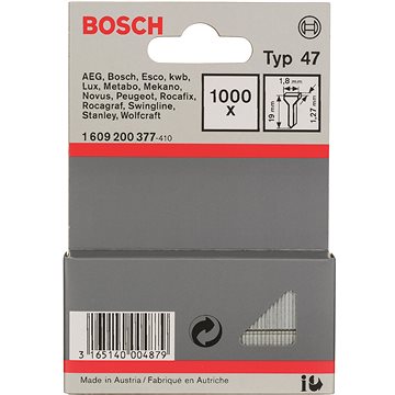 

BOSCH Hřebíčky, typ 47 1,8 × 1,27 × 19 mm 1.609.200.377