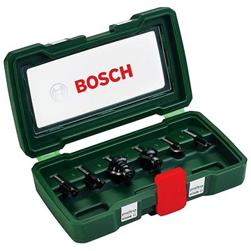 

BOSCH 6dílná sada fréz TC (1/4" stopka) 2.607.019.462
