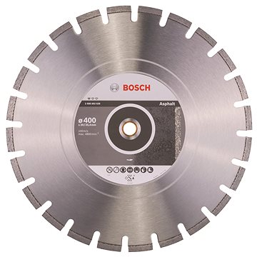 

BOSCH Diamantový dělicí kotouč Standard for Asphalt 400 x 20/25,40 x 3,6 x 10 mm 2.608.602.626