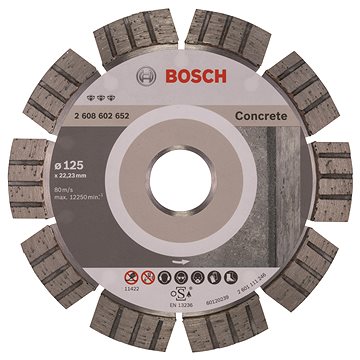

BOSCH Diamantový dělicí kotouč Best for Concrete 125 x 22,23 x 2,2 x 12 mm 2.608.602.652