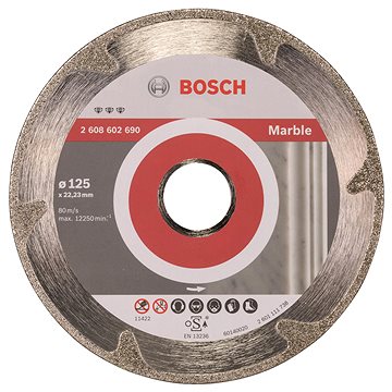

BOSCH Diamantový dělicí kotouč Best for Marble 125 x 22,23 x 2,2 x 3 mm 2.608.602.690