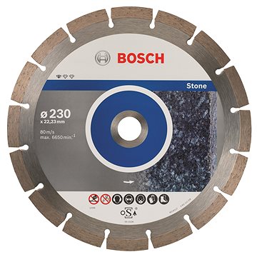 

BOSCH Diamantový dělicí kotouč Standard for Stone 230 x 22,23 x 2,3 x 10 mm 2.608.603.238