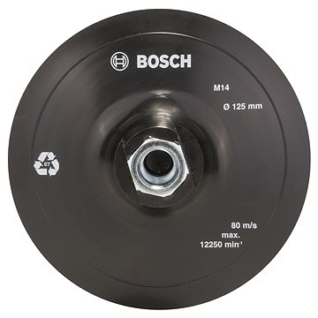 

BOSCH Pryžová brusná deska pro úhlové brusky, suchý zip, 125 mm 2.609.256.272