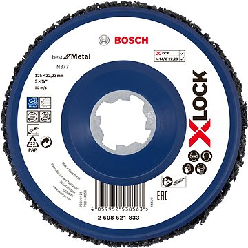 

BOSCH X-LOCK čisticí kotouč N377 Metal 125 mm, 22,23 mm 2.608.621.833