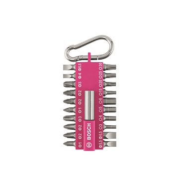 

BOSCH Sada 21 šroubovacích nástavců s karabinou (fuchsiová) 2.607.002.821