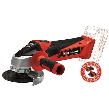 

EINHELL Úhlová bruska AKU 115 mm TC-AG 18/115 Li-Solo, 4431130 (bez AKU)