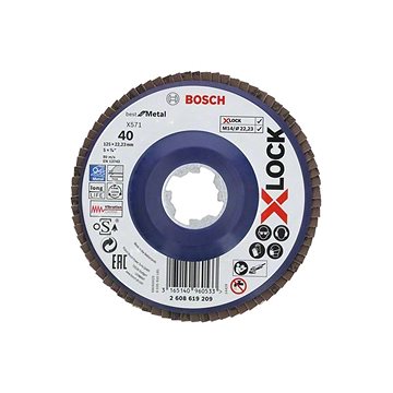 

BOSCH X-LOCK Lamelové brusné kotouče Best for Metal systému 2.608.619.209