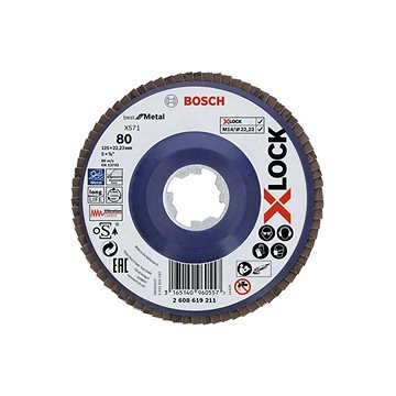 

BOSCH X-LOCK Lamelové brusné kotouče Best for Metal systému 2.608.619.211