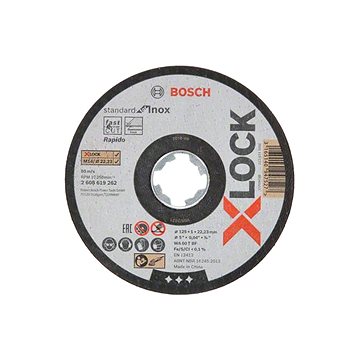 

BOSCH X-LOCK Plochý řezací kotouč Standard for Inox systému