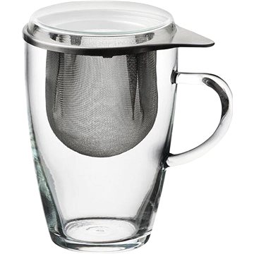 

Bohemia Cristal Lyra Hrnek na čaj s nerezovým sítkem 350 ml