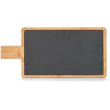 

Zeller Břidlicová servírovací deska s bambusovou rukojetí 40 × 19 cm