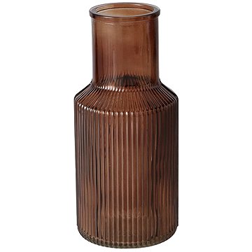 

Boltze Skleněná váza žebrovaná MISAM, 22 cm, hnědá