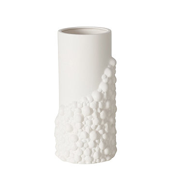 

Boltze Hliněná váza BULE, 30,5 cm, bílá