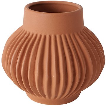 

Boltze Keramická váza s ručním zdobením ALTENA, oranžová