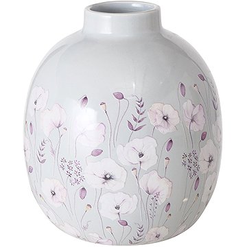 

Boltze Keramická váza s malovanými květinami SARAH, 17 cm