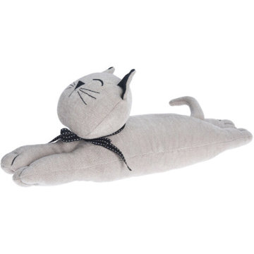 

Home Styling Collection Dveřní zarážka do dětského pokoje ve tvaru kočky, 1 kg, šedá
