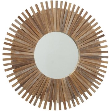 

Boltze Zrcadlo v bambusovém rámu ve tvaru slunce Akira, průměr 75 cm