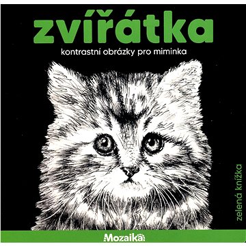 

Zvířátka - zelená knížka - kontrastní obrázky pro miminka