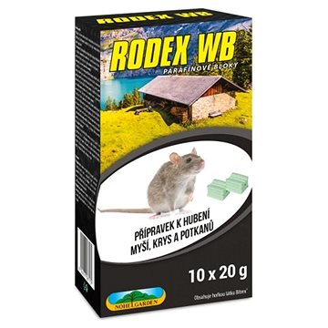 

LOVELA Rodenticid RODEX WB - parafínové bloky, 10 x 20 g