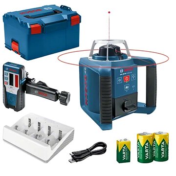 

BOSCH Professional Stavební rotační laser GRL 300 HV + LR 1 Lboxx, 0.601.061.505