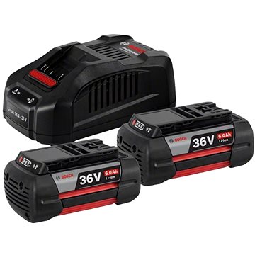 

BOSCH 2 × akumulátor GBA 36 V 6,0 Ah + nabíječka GAL 3680 CV 1.600.A00.L1U