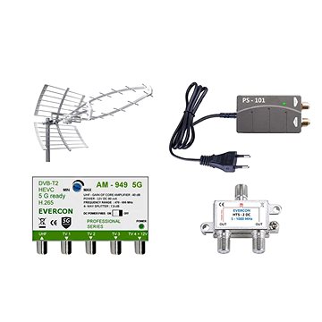 

EVERCON anténní komplet pro 5 TV KOM-949-101-5 GSA