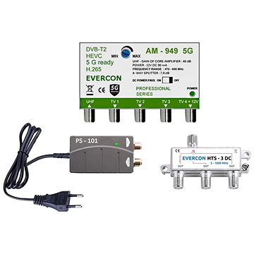 

EVERCON anténní set pro 6 TV 949-101-6 5G pro DVB-T2