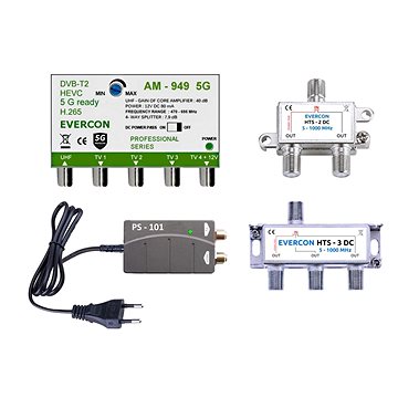 

EVERCON anténní set pro 7 TV 949-101-7 5G pro DVB-T2