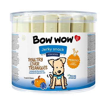 

Bow wow Trojhránky s drůbežími játry 45 ks