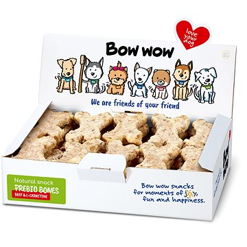 

Bow wow Super Natural Prebio kosti hovězí a L-Carnitine 30 ks