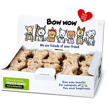 

Bow wow Super Natural Prebio kosti dršťky a brusinky 30 ks