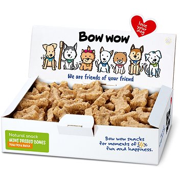 

Bow wow Super Natural Mini Prebio kostičky drůbeží a yucca 900 g