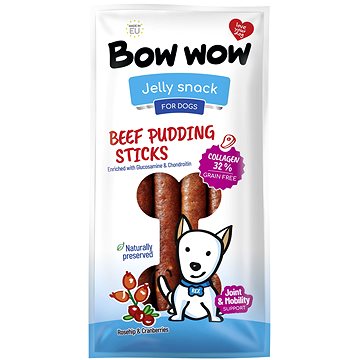 

Bow wow Klobásy s hovězím, kolagenem, šípkem a brusinkami 6 ks