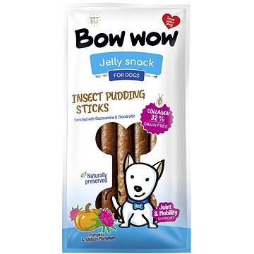 

Bow wow Klobásy s hmyzem, kolagenem, dýní a ostrop. mar. 6 ks