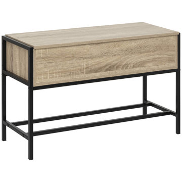 5five Aliaj Skříňka na boty loft, sedátko + úložný prostor, 76,5 × 30 × 48 cm