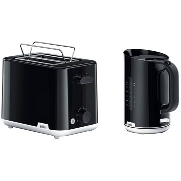 

Snídaňová kolekce Braun Breakfast 1 - černá (WK1100.BK & HT1010.BK)