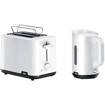 

Snídaňová kolekce Braun Breakfast 1 - bílá (WK1100.WH & HT1010.WH)