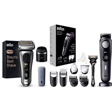 

Braun Series 9 PRO+ Wet&Dry + zastřihovač Braun Series 9 BT9441