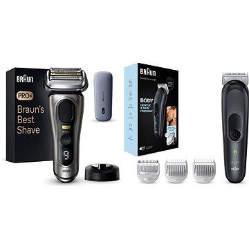 

Braun Series 9 PRO+ Wet & Dry + Braun Sada Pro Péči O Tělo 3 BG3350 pro muže