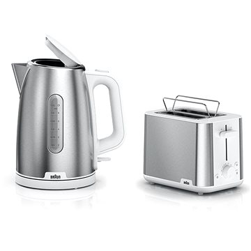 

Snídaňová kolekce Braun PurShine - bílá (WK1500.WH & HT1510.WH)