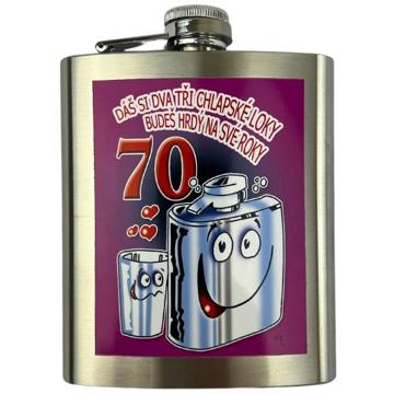 

DIVJA Dárková placatka Dáš si dva tři chlapské loky - 70tka 200 ml