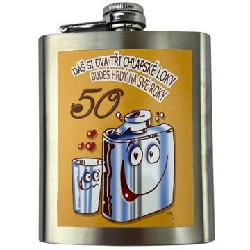 

DIVJA Dárková placatka Dáš si dva tři chlapské loky - 50tka 200 ml