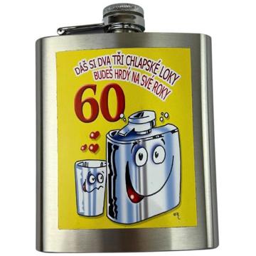 

DIVJA Dárková placatka Dáš si dva tři chlapské loky - 60tka 200 ml