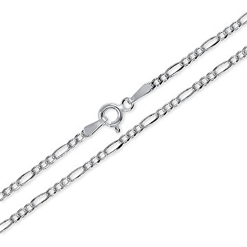 

Brilio Silver Stříbrný náramek Figaro 19 cm 461 086 00165 04 (Ag925/1000, 2,07 g)