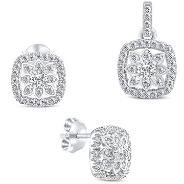 

Brilio Silver stříbrný set šperků se zirkony SET217W (Ag 925/1000, 2,03 g)