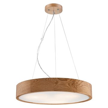 

Brilagi LED Lustr na lanku CARVALHO 3× E27 60 W dub průměr 47,5 cm