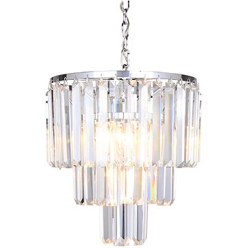 

Brilagi LED Křišťálový lustr na řetězu MOZART 4× E14 40 W lesklý chrom